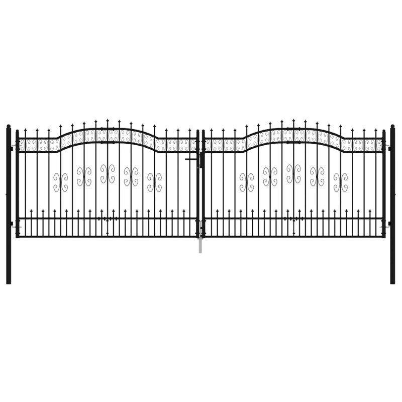Chamya Black Metal Gate, 68.11cm H x 159.84cm W
