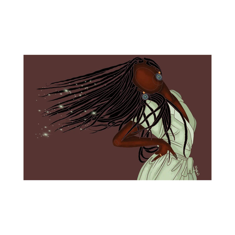 «I Am Magic» par Colored Afros Art - impression sur toile tendue, H 26 po x l 40 po x 1,5 po