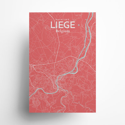 «Liege City Map», impression