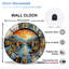 Horloge murale décorative de paysage pour décoration intérieure - Horloge murale 12 po