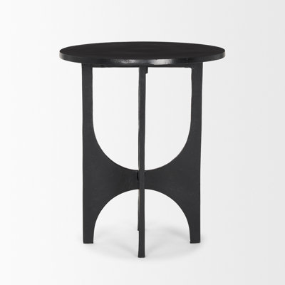 Table d'appoint Inda, noir mat | Métal, tables d'appoint, arrière-pays moderne | Moderne