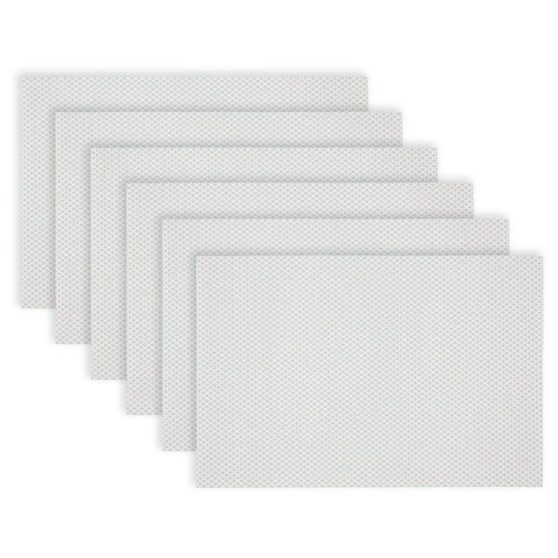 Prairieville Vinyl Rectangle Placemat, White