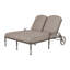 Grand Terrace Double Chaise Lounge Frame with Sunbrella Cushions-69932391-69932390