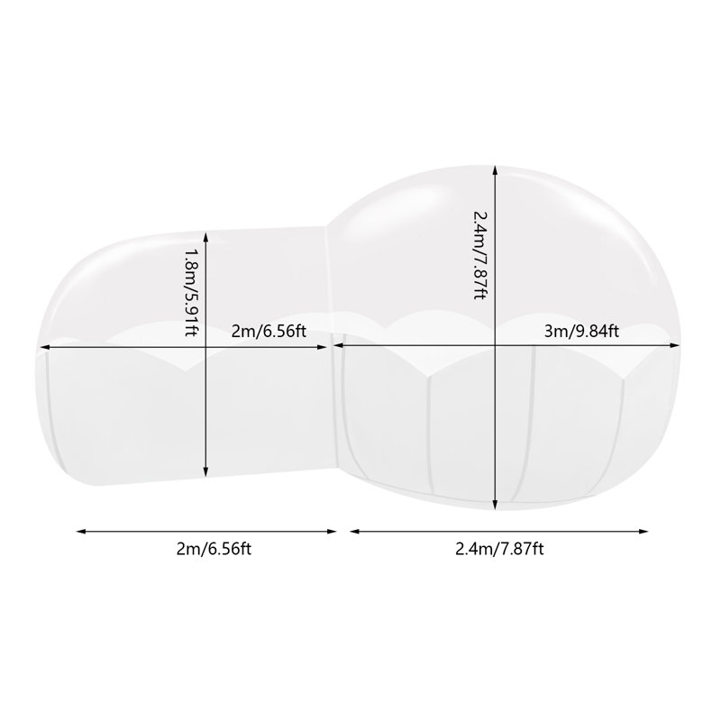 DENFER 173.16'' W x 94.44'' D Outdoor Polyvinyl Chloride (PVC) Pop-Up Play Tent