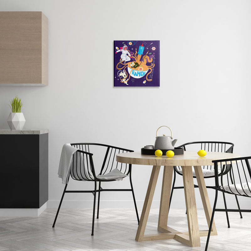 Ramen fantaisiste dans l'espace, design par Juliet Rose Philips, H 17 po x l 17 po