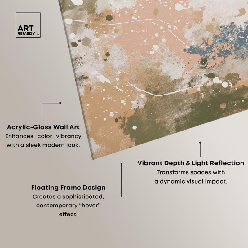 «Splatter Effect II», reproduction d'art sur toile par Art Remedy, H 24 po x l 24 po