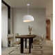 Jimyah 1- Light White Polyesters Unique/Statement Modern Pendant