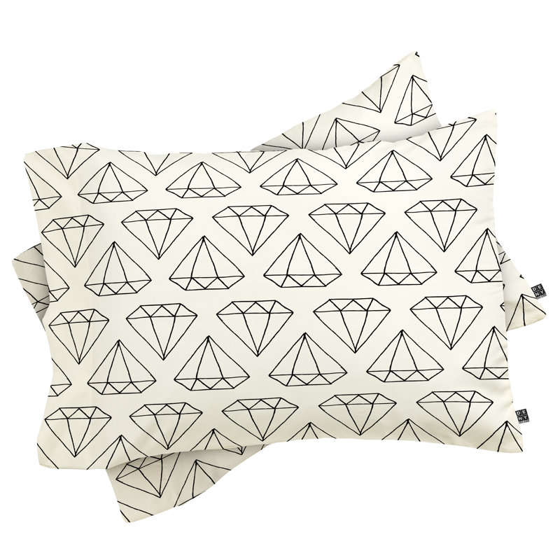 Wesley Bird Diamond Print 2 Pillowcase, King