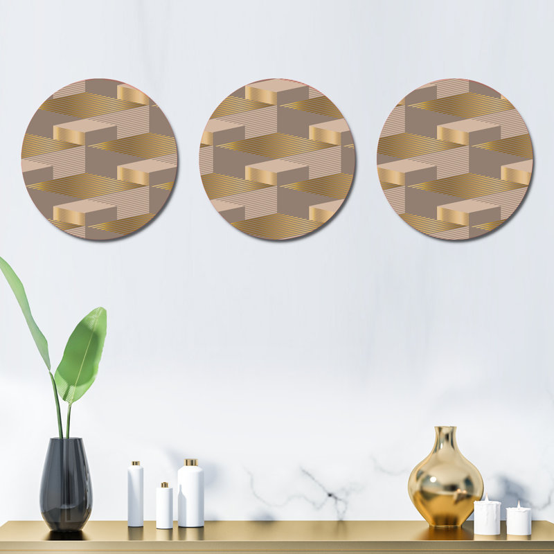 Abstract Wall Decor on Metal