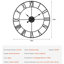 Horloge murale 24 heures à chiffres romains à piles pour le salon