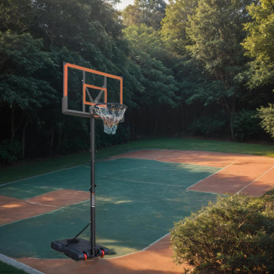 Basketball Hoop 5.73-10FT Height Adjustable Portable Basketball Goal for Indoor Outdoor Basketball Stand 44in Backboard with Wheels 