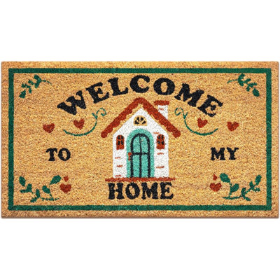 Non-Slip Geometric Doormat