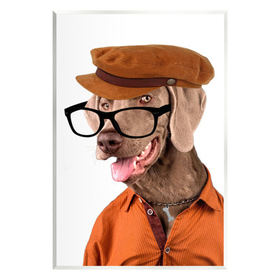 " Schoundrel Dog In Glasses " by Karen Smith