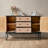 Simple Do Old  Wooden Black Sideboards