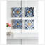 S/4 Abstract Blue, White, And Wall Decor Accents