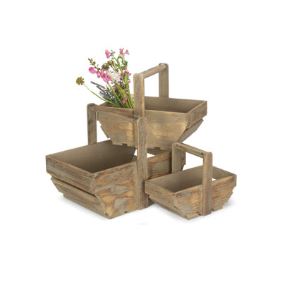 3 Piece Trug Basket Set