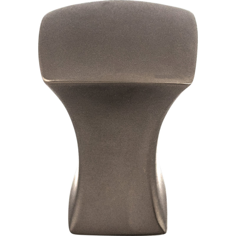 Glacier Square Knob, 3/4" Length, Ash Gray