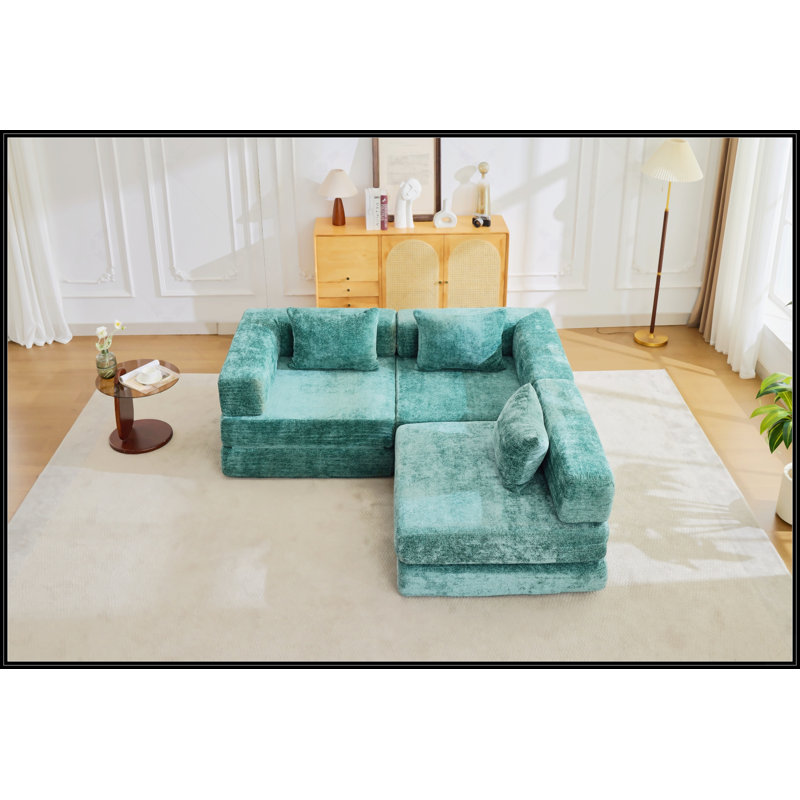 Compression Sofa, Dark Green