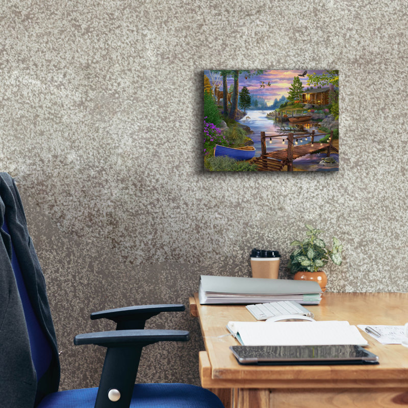 «Millbridge Pines» par Bigelow, H 12 po x l 16 po x P 0,75 po