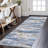 Modern Abstract Runner Rugs  Rust Machine Washable Area Rug For Bedroom Non-Slip Living Room Rug, Faux Wool Soft Low Pile Office Carpet For Dining Room, Bedroom, Kitchen Bathroom