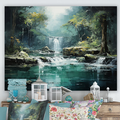 Cascade, paysage de falaise III