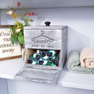 Wood Laundry Room Organizer