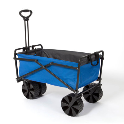 Seina 150lb Capacity Collapsible Steel Frame Outdoor Utility Wagon Cart