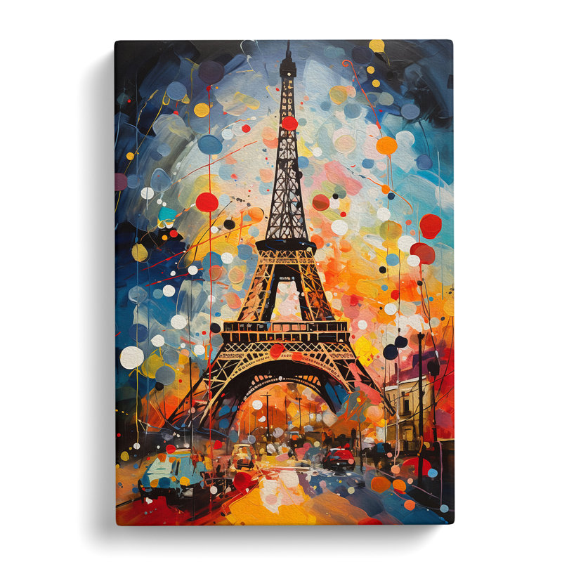 Eiffel Tower Dadaism - Wrapped Canvas, 60cm H x 40cm W x 3cm D