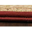 Tapis rouge / beige à motif oriental tissé à la machine Atterbury-32501300