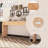 Wooden Entryway Table With Burl Veneer-718698864