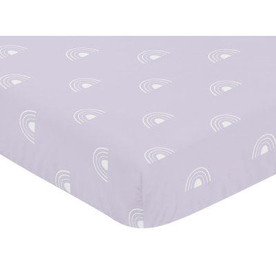 Drap-housse pour lit de bébé Boho Rainbow