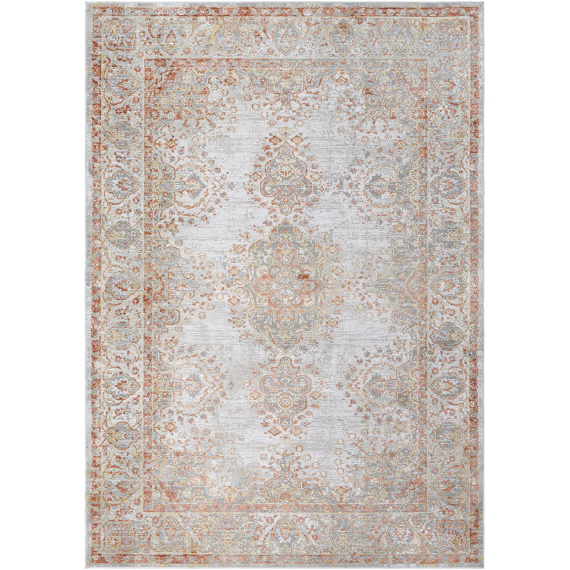 Ternate Viscose Oriental Indoor Rug, Rectangle 6'7" x 9'6"