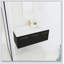 Meuble-lavabo mural 48 po avec lavabo, lavabo à rebords épais en résine