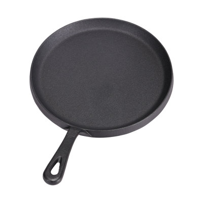 Black Cast-Iron Pan with Stay-Cool Handle