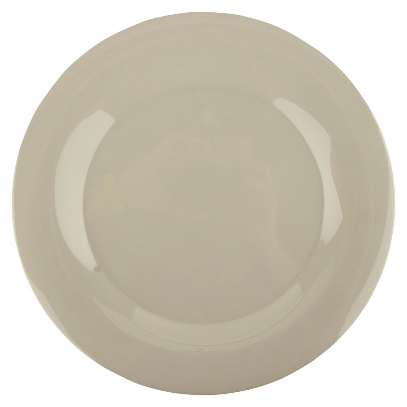  Assiette plate en mélamine 12 po, 12 pièces, Ivoire