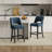 Bisto Upholstered Modern Counter Height Bar Stool with Solid Wood Legs (Set of 6)-1903564812-1903564811