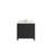 Sonoma 36 In. W X 22 In. D Centre Sink Bathroom Vanity In Blacktop With Cove Edge Quartz-110486511