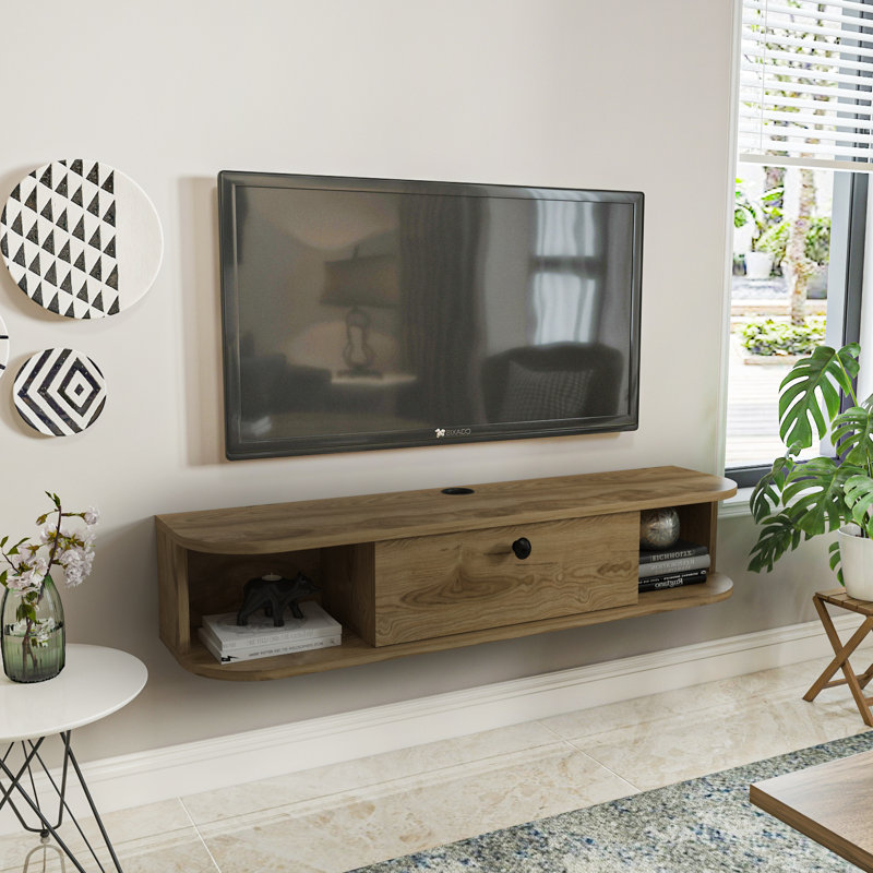 Myrlin TV Stand for TVs up to 55", Walnut