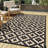 Modern Geometric Design Reversible Outdoor Rug-116105712