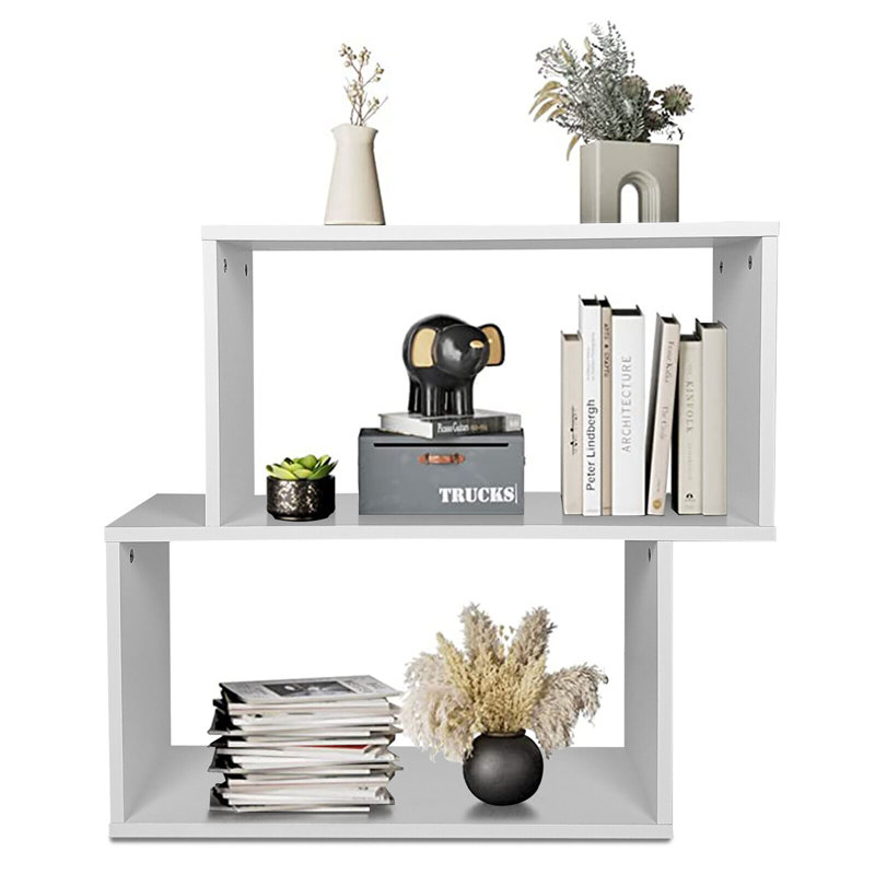 28''H X 25.5''W Axenia Geometric Bookcase