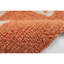 Tapis orange / blanc en polyester touffeté à la main Aernout-1337328357