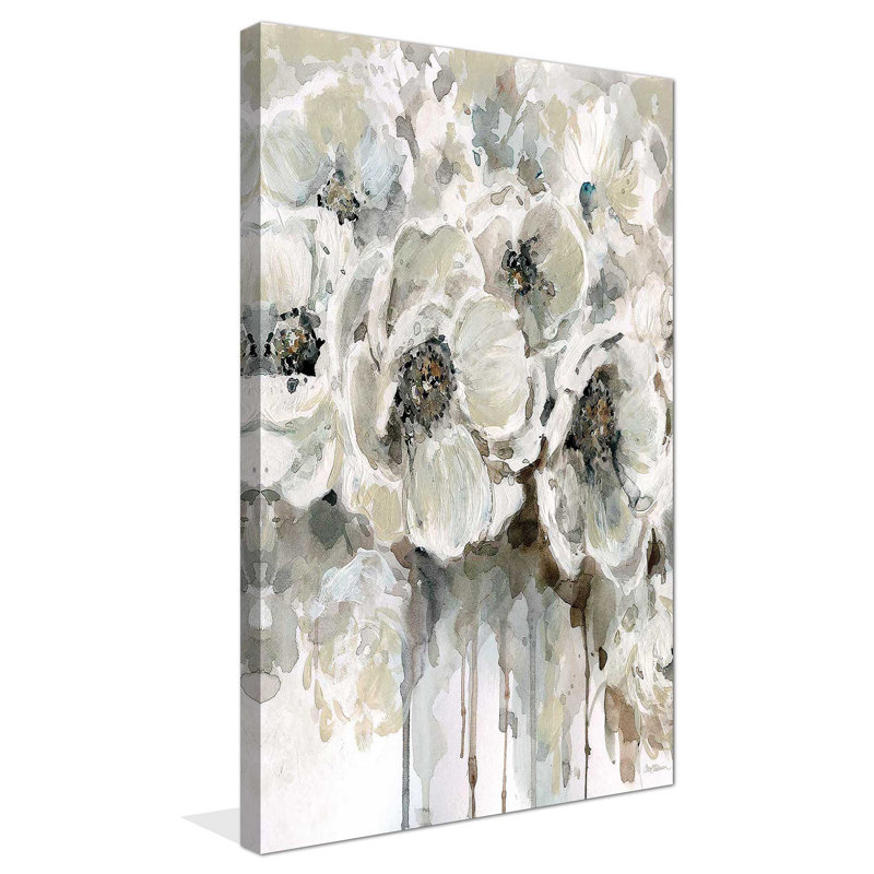 «Soft Fragrance I» par Carol Robinson - Peinture, L 18 po x H 30 po, Toile tendue