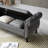 Aijia 63" Velvet Multifunctional Storage Rectangular Sofa Stool Buttons Tufted Nailhead Trimmed Solid Wood Legs With 1 Pillow,Grey-784472731