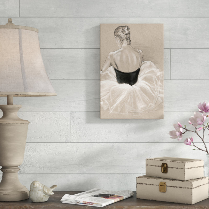 «Ballet Study II» par Jennifer Paxton Parker, reproduction d'art sur toile, H 18 po x l 12 po, Toile tendue