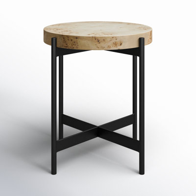 Craigwood Burl Wood Veneer End Table