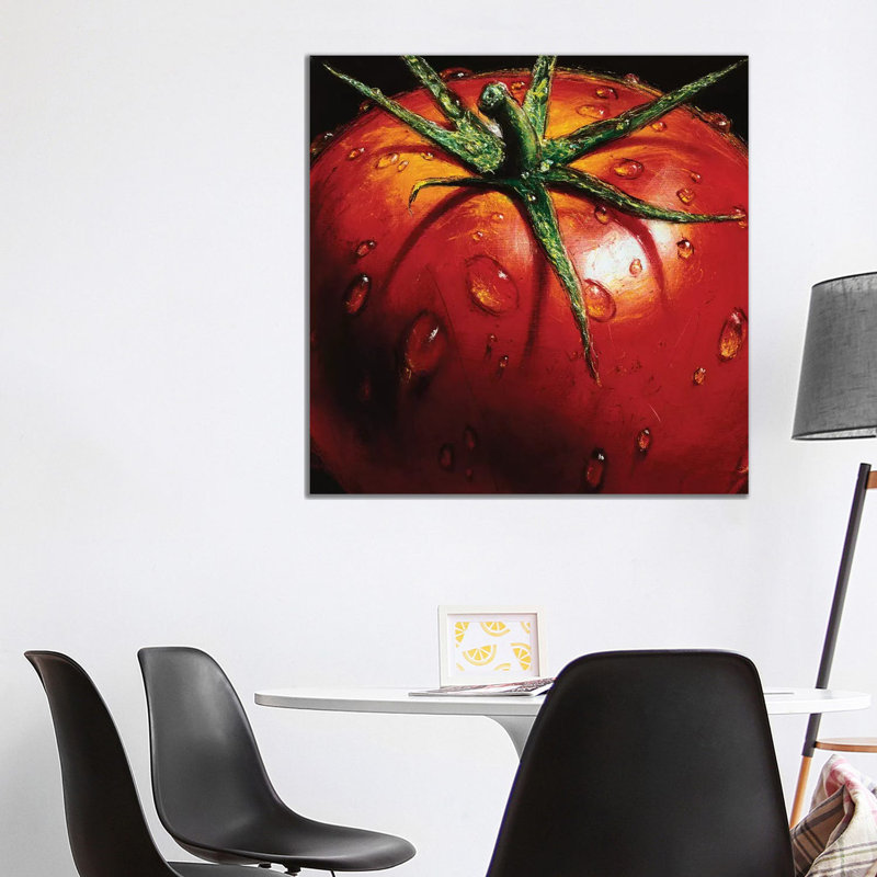Tomato by AlmaCh - Wrapped Canvas Print, 93.98 cm H x 93.98 cm W x 1.91 cm D