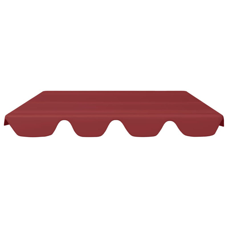 Replacement Canopy for Garden Swing, Red, 18cm H x 82,5/105 cm W x 150cm D