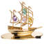 Sculpture pour bateau à mayflower crystal garniture cloutée-35981338