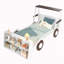 Lit voiture simple avec tablettes de rangement-97530314