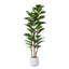Adcock  Artificial Fiddle Leaf Fig Tree with Realistic Leaves and Natural Trunk, Potted Tree-1894643564
